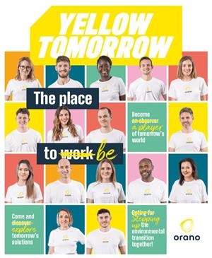 Couverture Magazine Orano Yellow Tomorrow the place to work be