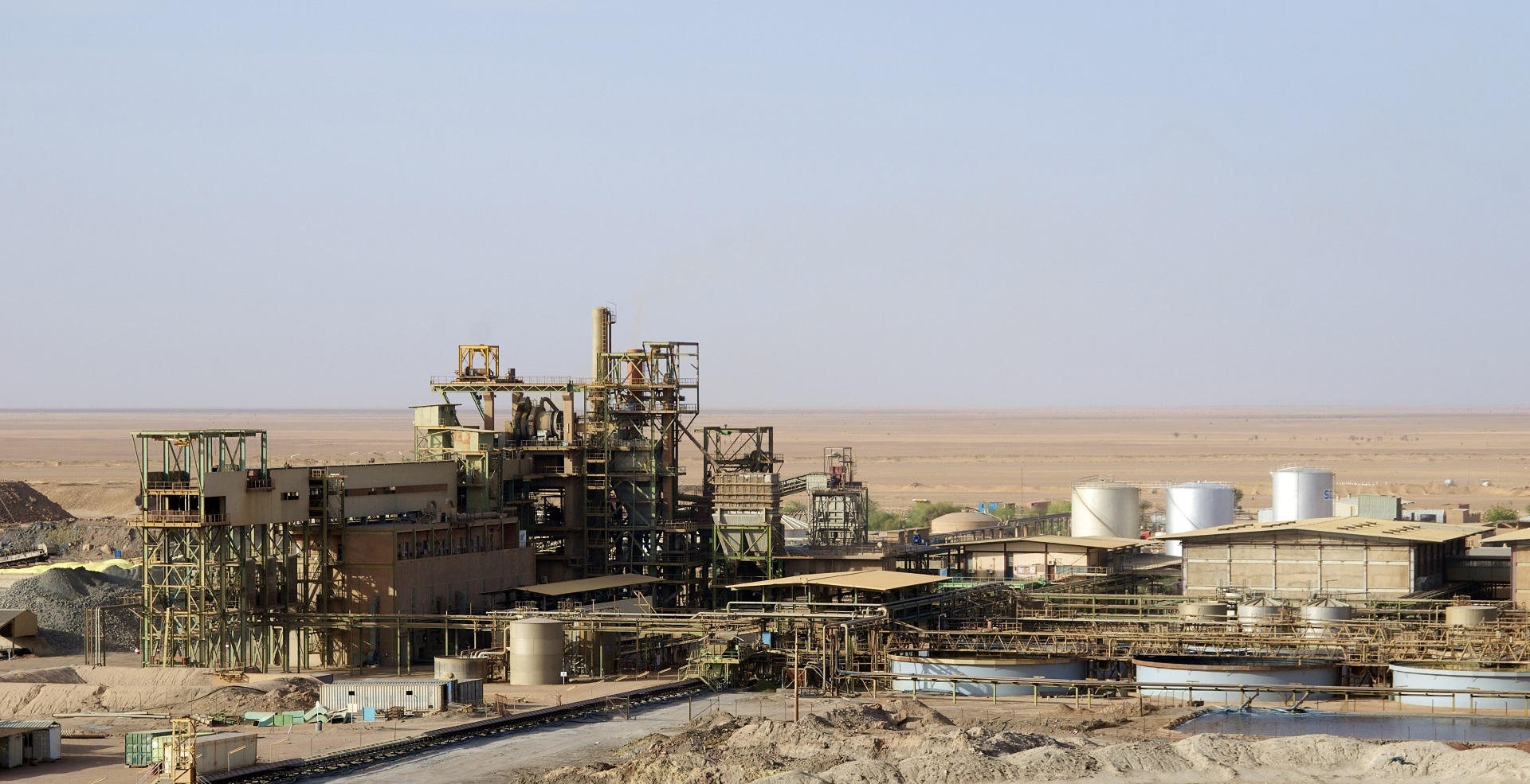 Somaïr, vue d'ensemble de la mine Tamgak au Niger